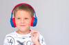 PowerLocus Buddy BlueRed Wireless LED MicroSD AUX Headphones for Kids