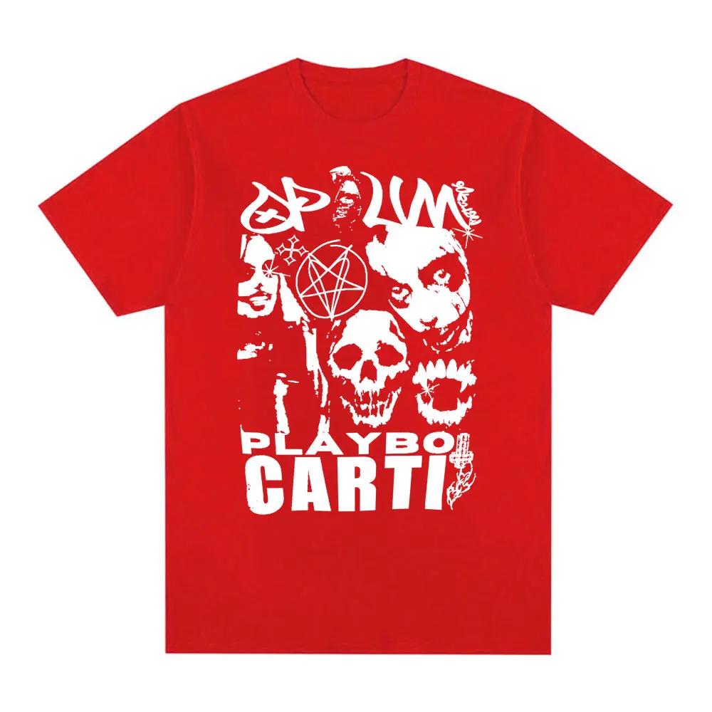 Rapper Playboi Carti Opium Antagonist Merch Tshirt Unisexs Clothing Harajuku Hip Hop Tshirt Gothic 100 Cotton Oversized T Shirts S