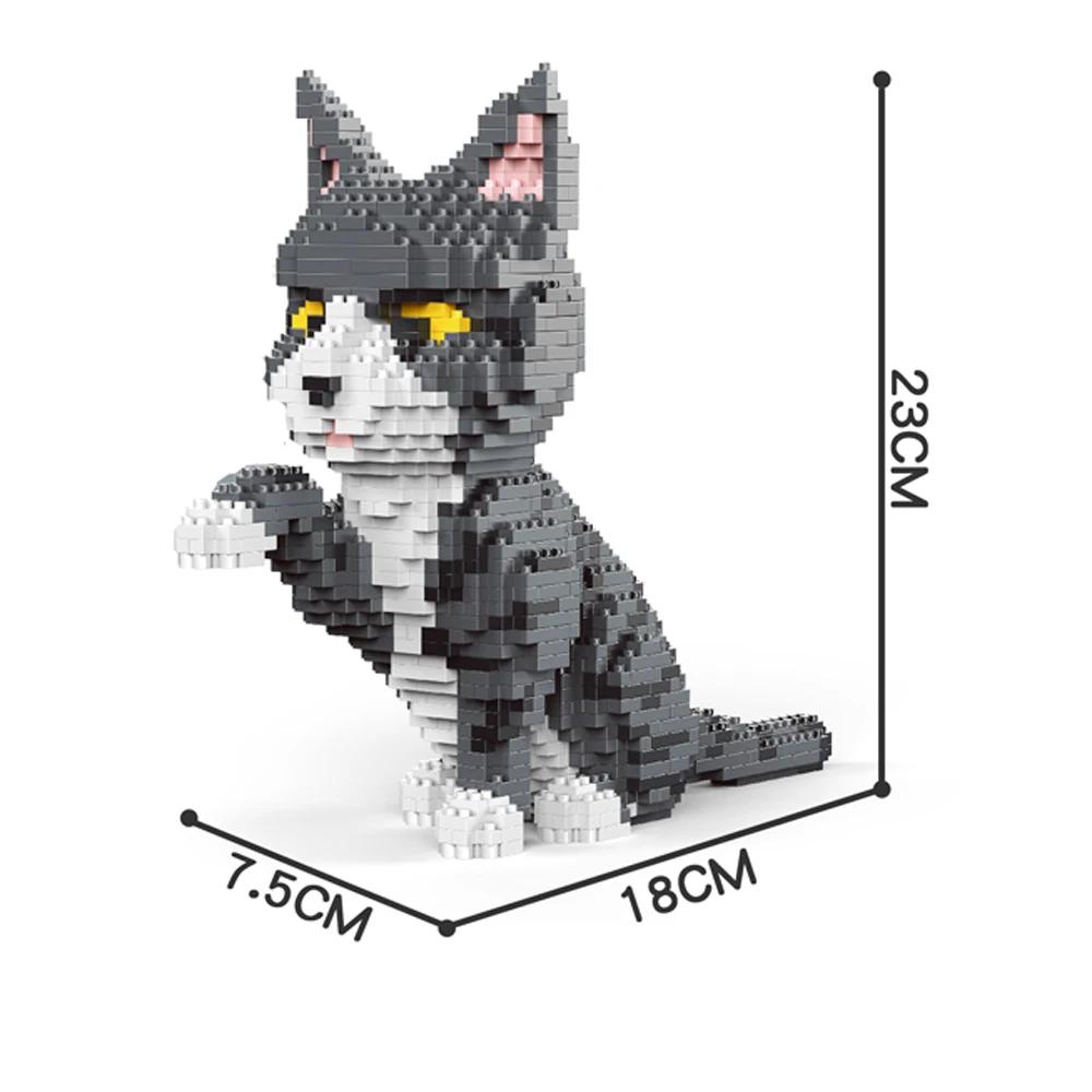 Beginner-Friendly Micro Pet Blocks - Step-by-Step Cartoon Dog/Cat DIY Kit, Stress-Free Assembly Toy for Kids Ages 6 and Above