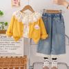 Kids Casual Long-Sleeve Set, Comfortable Daily Wear Outfits