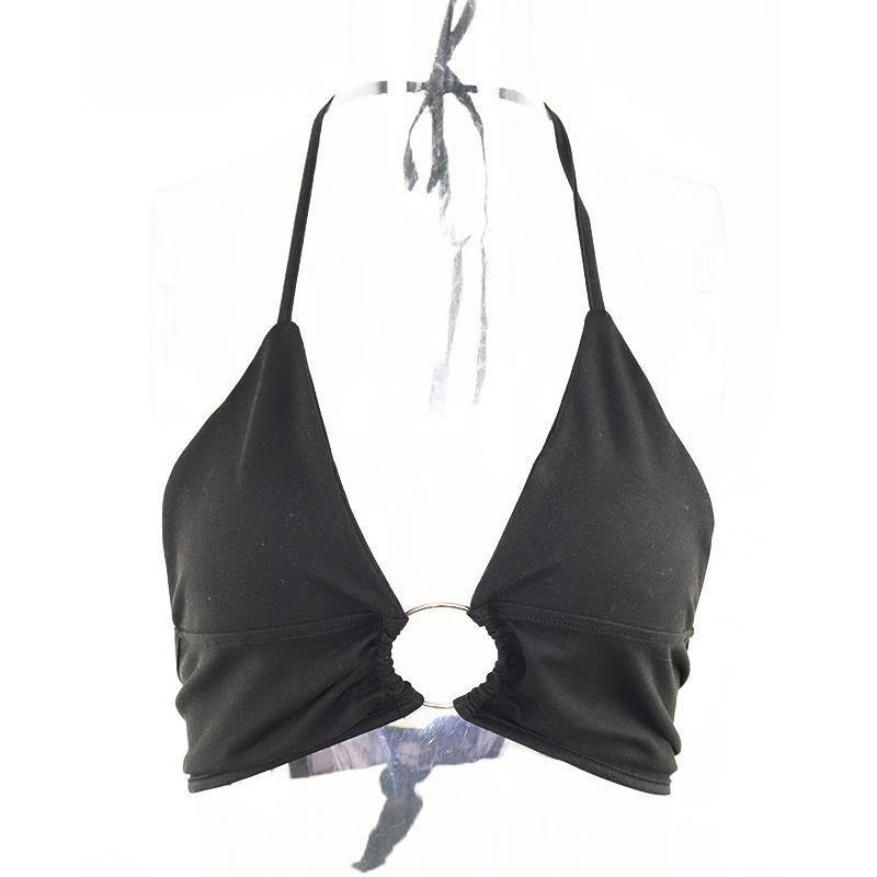 2025 Summer Sexy Leopard Halter Neck Lace-Up Sleeveless Vest