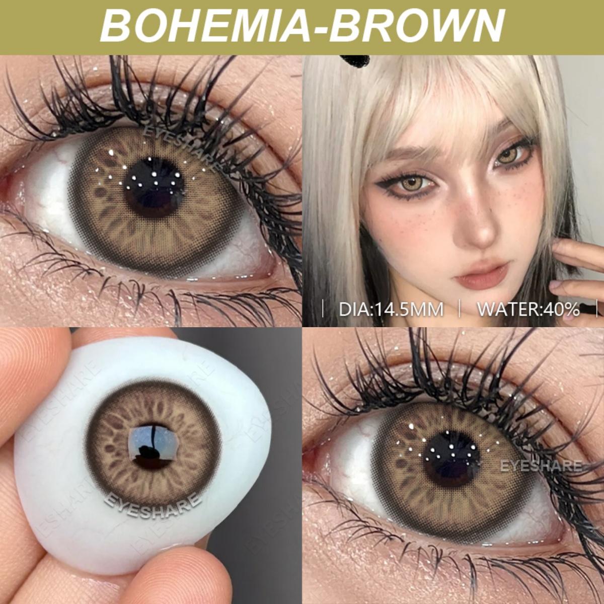 

Новые цветные контактные линзы EYESHARE, звездно-голубые линзы для очков, темно-коричневые контактные линзы, розовые контактные линзы 1 пара 0