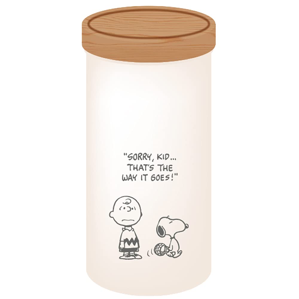 

Onishi Ken Seihan PEANUTS Snoopy Нержавеющая сталь x СЛОНОВАЯ КОСТЬ Канистра, Слоновая кость, 8.3 В16см, PG-2500