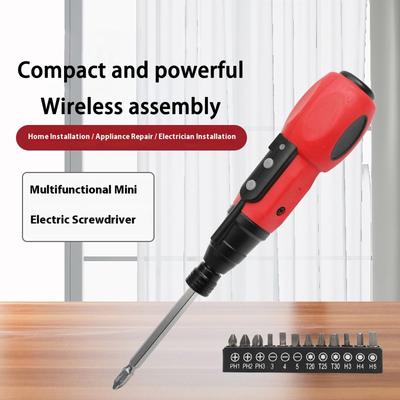 Mini Electric Screwdriver Multifunctional Portable Electric Screwdriver Powerful Rechargeable Screwdriver Outdoor