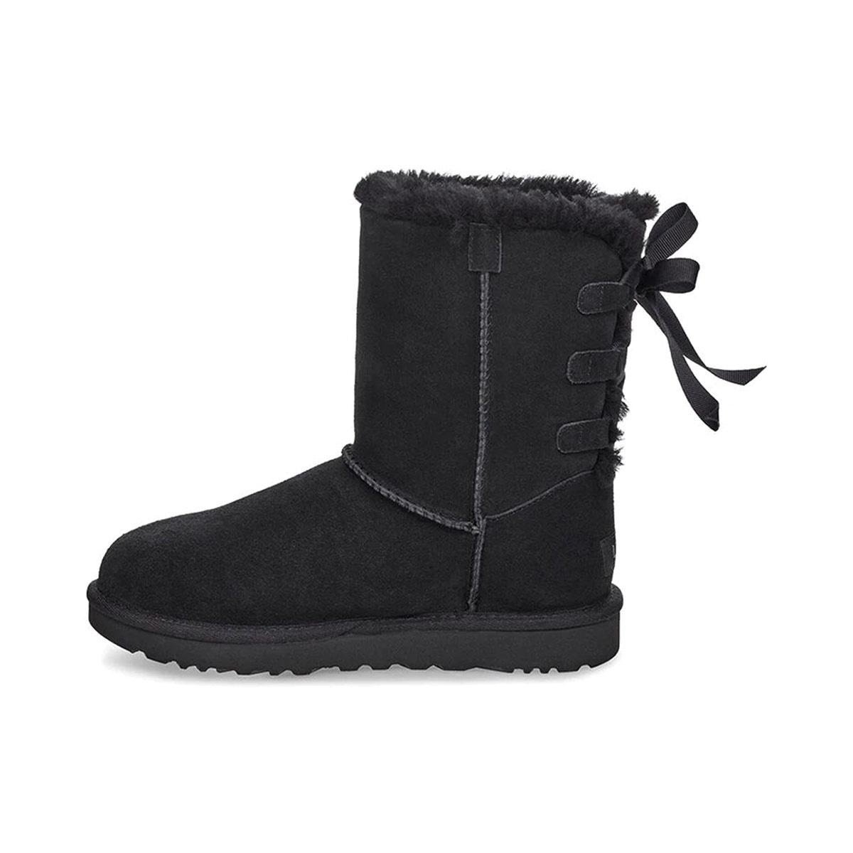 (WMNS) UGG Short Bow Stiefel Fleece Lined Black Women s 1110706-BLK EU 38