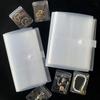 Anti-oxidation Jewelry Storage Albums Desktop Drawer Organizer BoxesTransparent Neckla Bralet Ring Book Holder Jewelry Bag