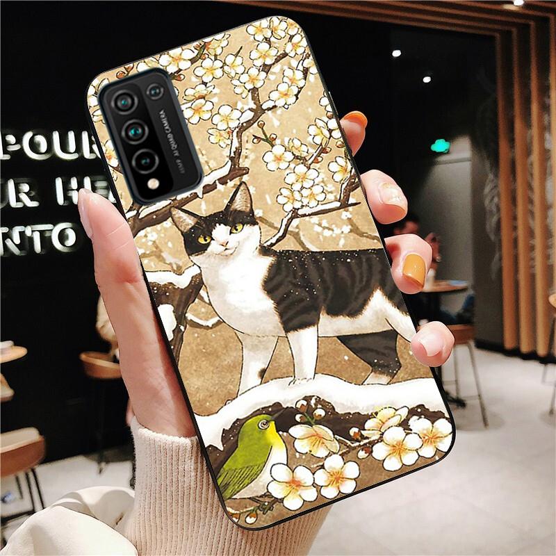 Cartoon Katzen Katze Handyhülle für Huawei Honor 50 10X Lite 20 7A 7C 8X 9X Pro 9A 8A 8S 9S 10i 20S 20lite 7X 10 lite