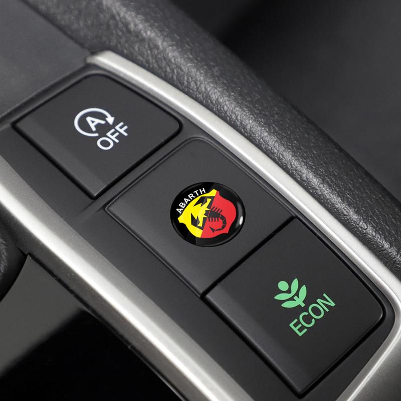 2/4/6 Stück Auto Türschloss Schlüsselloch Aufkleber Auto Schlüssel Aufkleber Emblem für FIAT Abbas Abarth 500 Panda Bravo Punto Tipo Linea Ducato Freemont