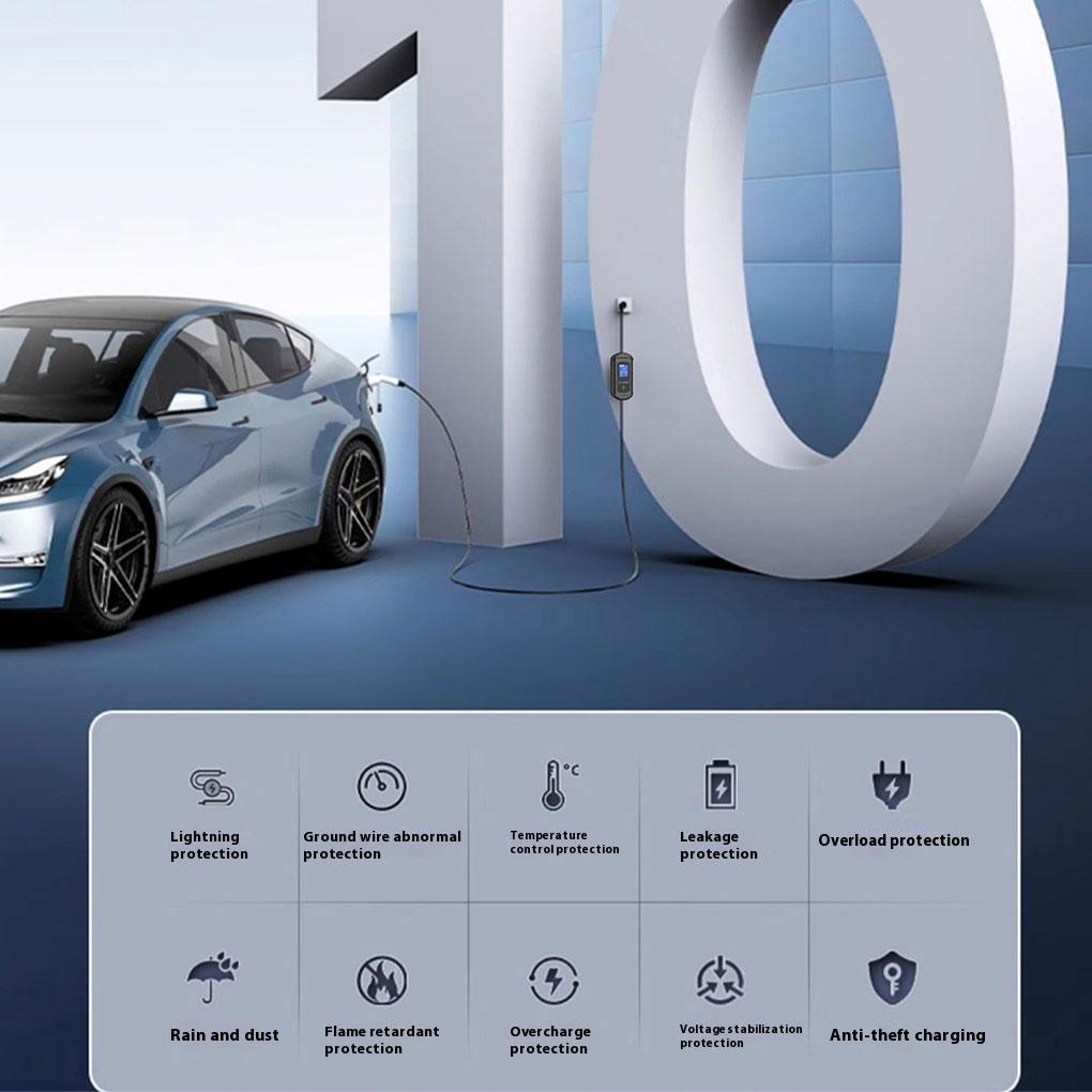 Portable Type 2 EV Charger 16A 3.5KW With APP WIFI Control And Handbag EV Charger Type2 Portable EV EV Charger