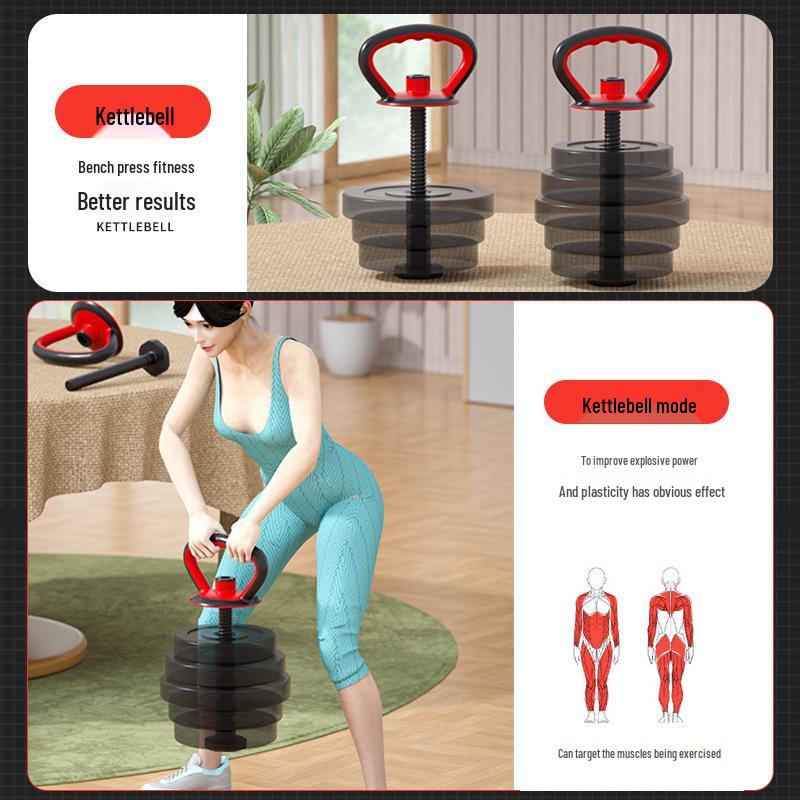 Adjustable Kettlebell Handle & Base for Home Fitness Workouts