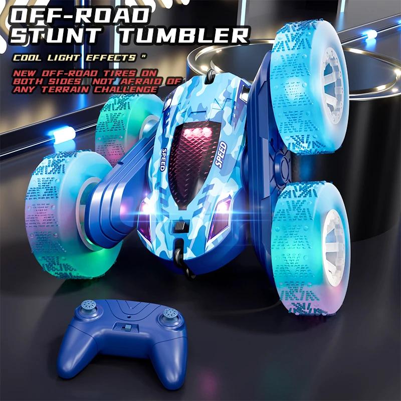 RC Stunt Car Double Sided Flip 2.4G Remote Control Cars 360 Rotation RC Off Road Drift Car Children Gifts Designed For Children Adults Boys