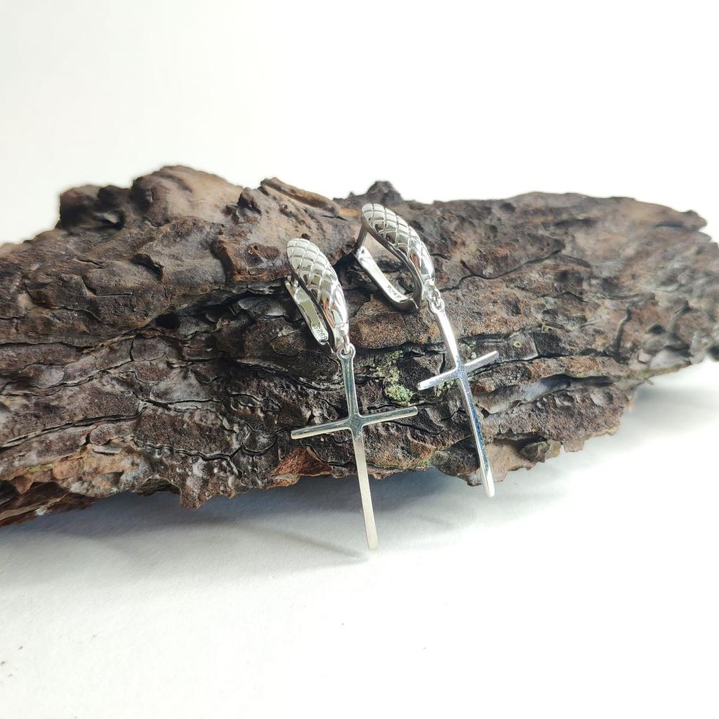 Silver Earrings Without Stones (2146759)