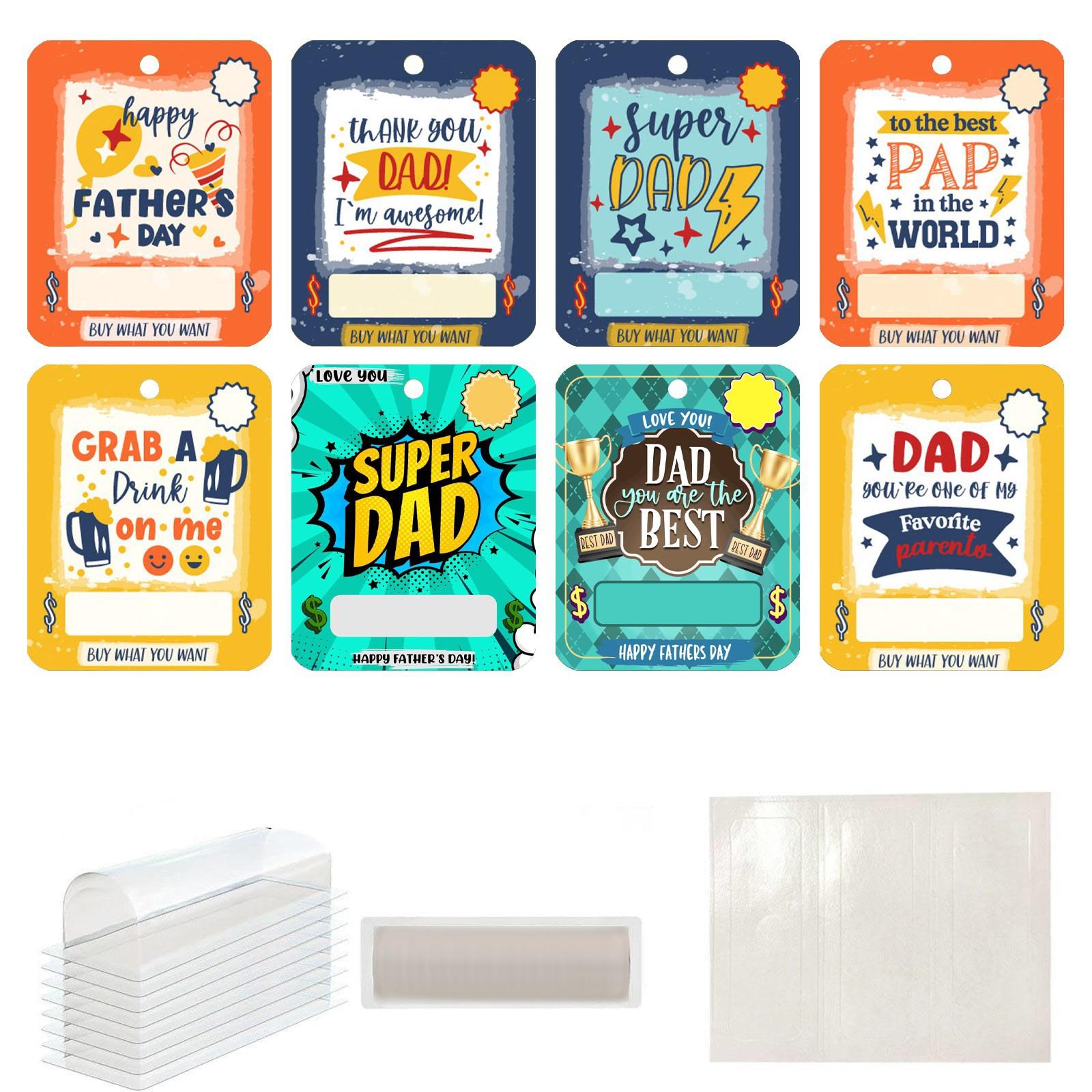 ’s Day Themed Creative Wallet Insert Cards And Gift Decoration Set One Size