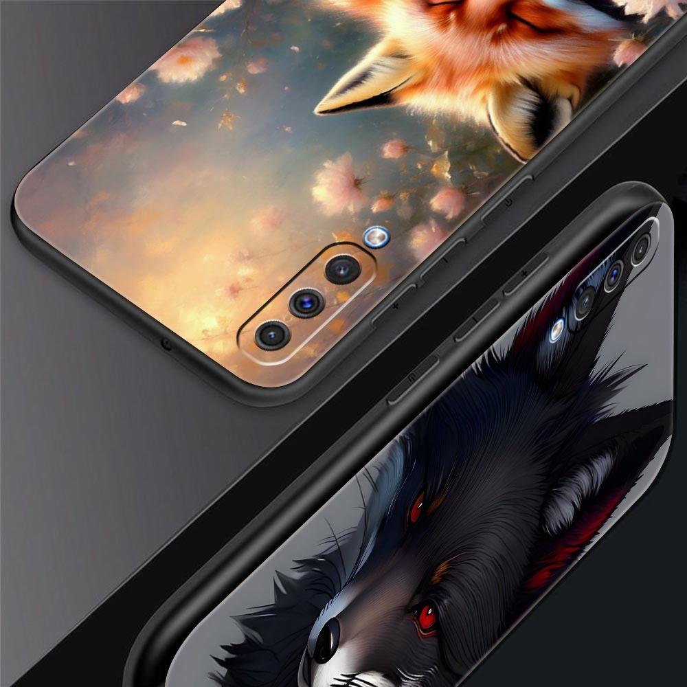 Red Fox Phone Case for Samsung Galaxy A56 A36 A26 A16 A34 A24 A42 A22 A20 A12 A40 A30 A10 5G Soft TPU Cover Shell Fundas Capas