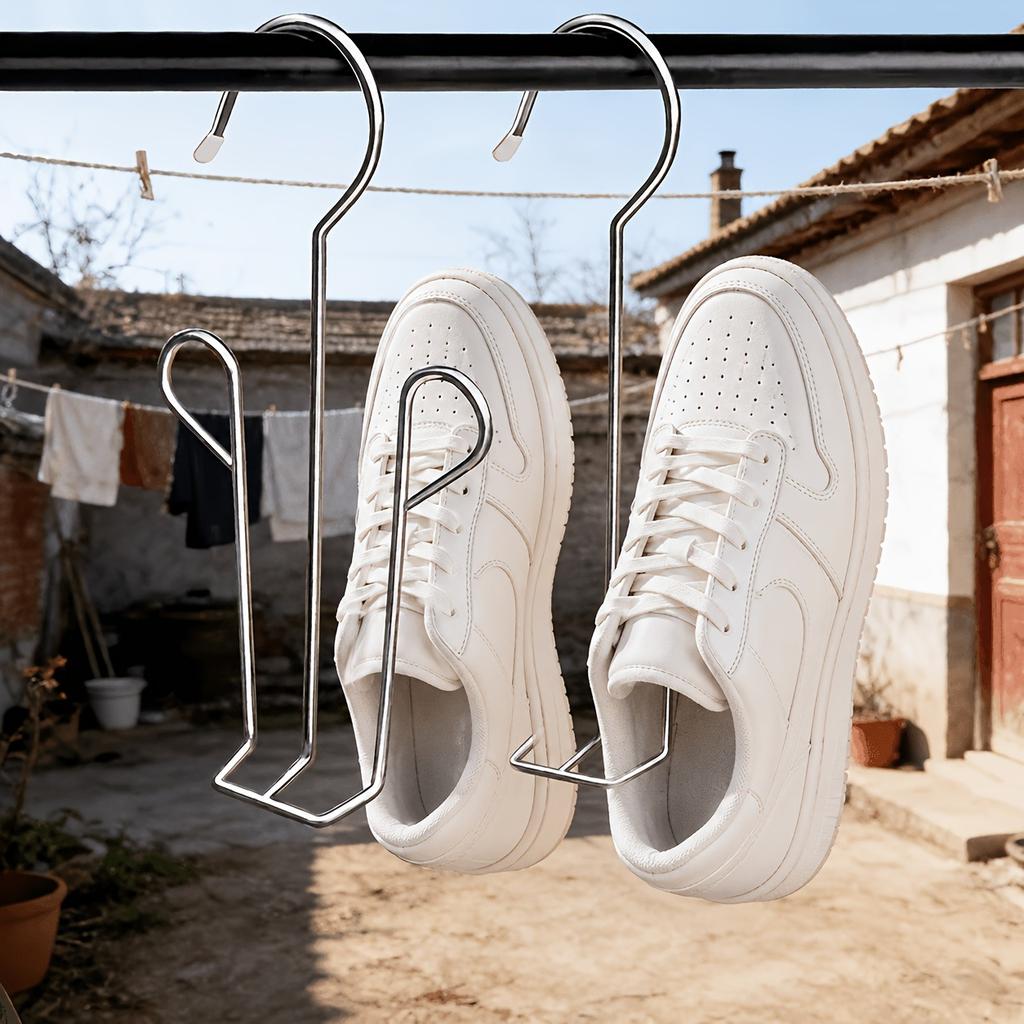 2PCS Hanging Shoe Rack, Suitable for Sports Shoes, Boots, and Clothing. Suitable for Indoor and Outdoor Use. Efficient Drainage.