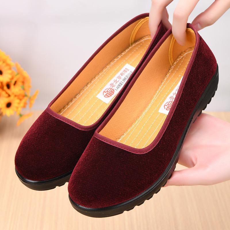 TEMU special cloth shoes, light bevel heels, light professional shoes, square mouth comfortable hotel etiquette shoes