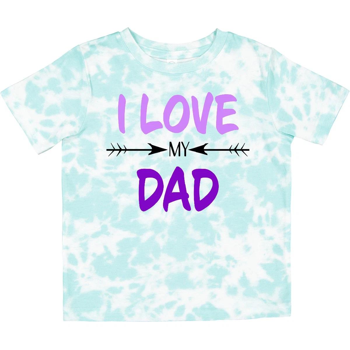 Inktastic I Love My Dad Fathers Day Toddler T-Shirt For Kids Father New Best Kid 120