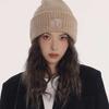 Women's Big Head Fence Woolen Hat Autumn and Winter New Style Loose Warm Pile Cold Hat Showing Face Small Ear Protection Knit Hat Trendy