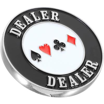 Karten Geber Button Poker Münzschutz Poker Zubehör Metall Spielchip Belohnung Spielzeug