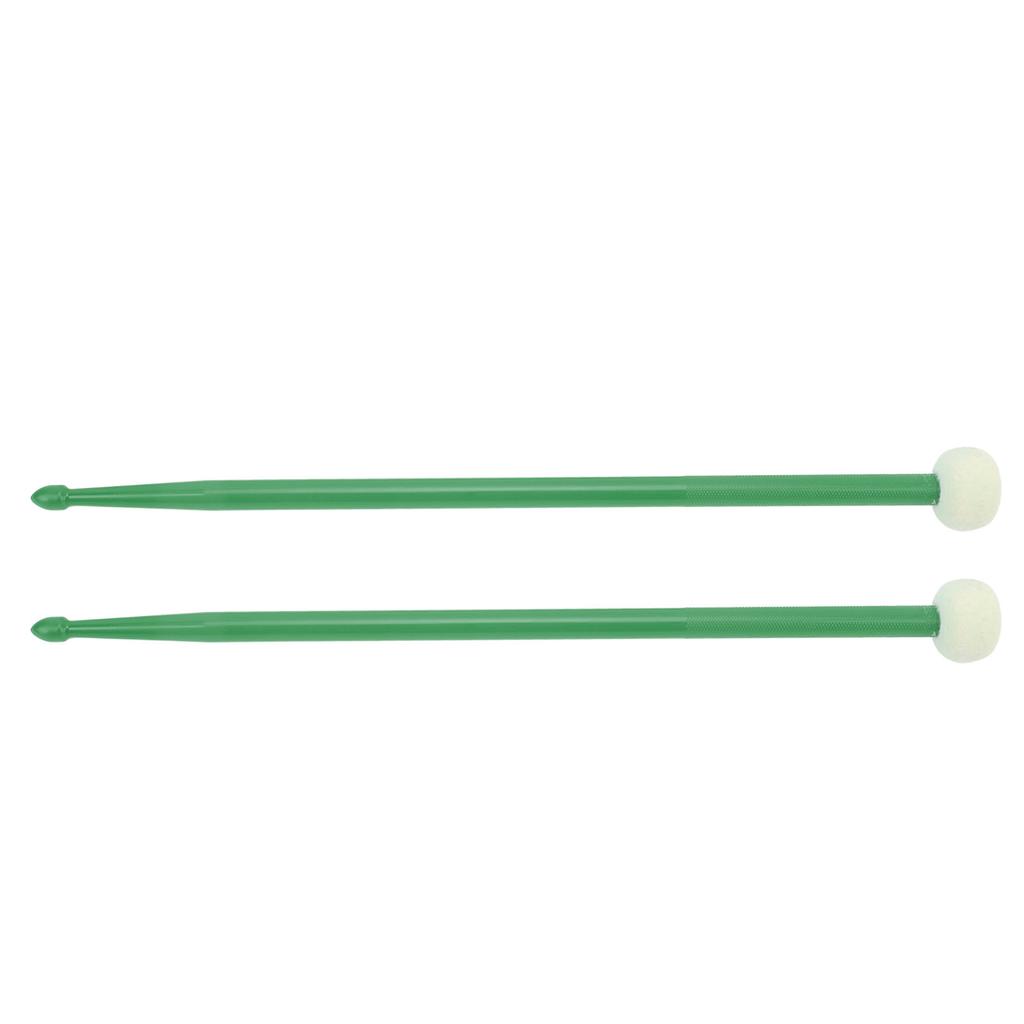 2Pcs Felt Head Nylon Handle Double Headed Instrument Accessory Set Kit for Playing