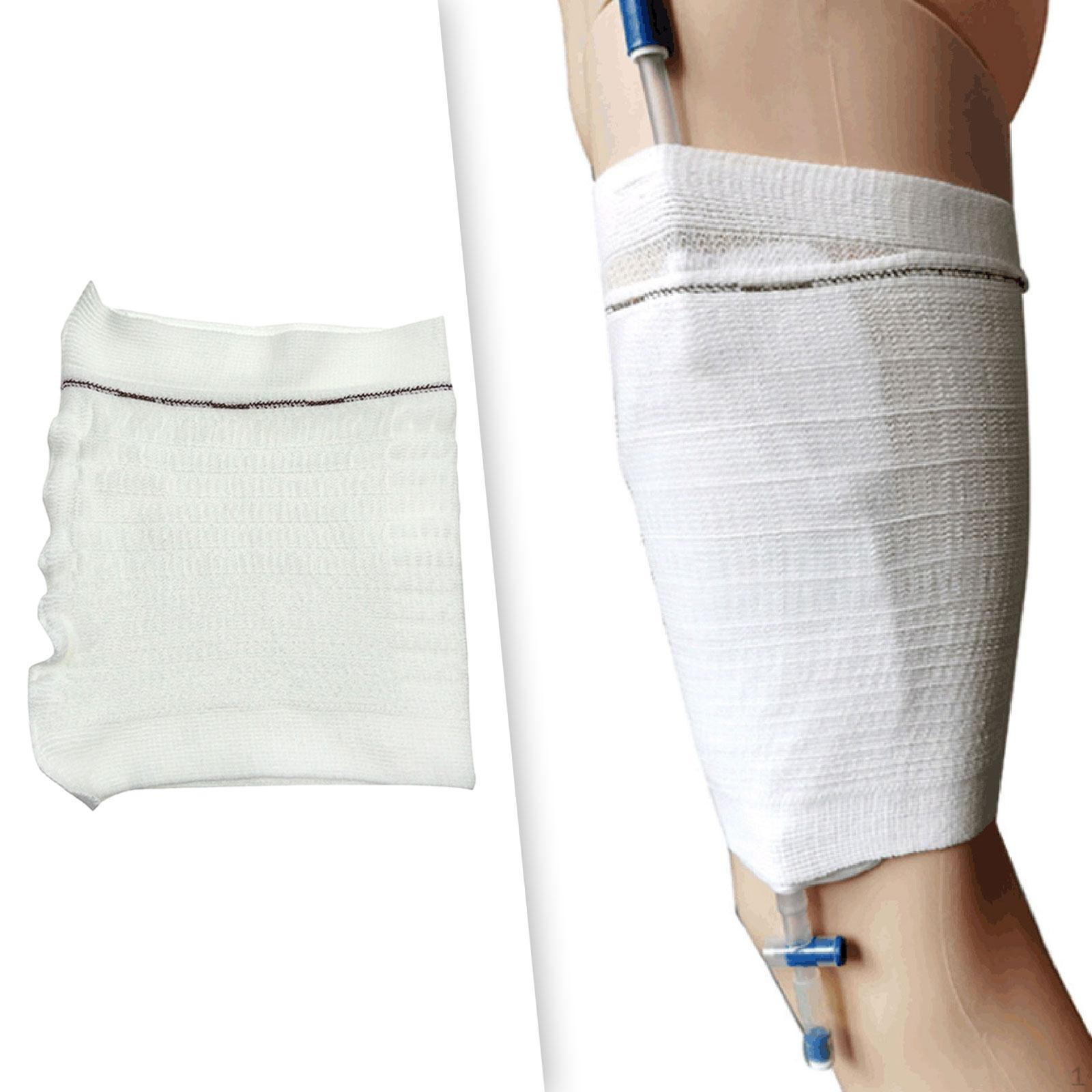 Držák sáčku na močový katétr Popruh na opasek na stehnech pro starší osoby LC 40 to 70cm white