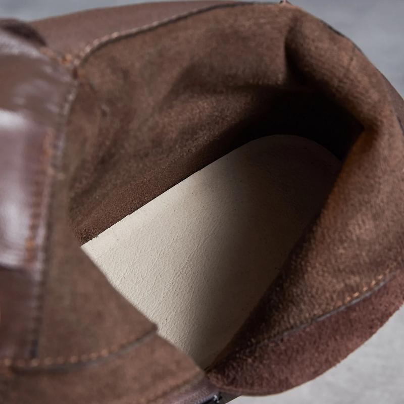 Johnature Genuine Leather Women's Boots Casual Versatile Round Toe Soft Soled Short Boots