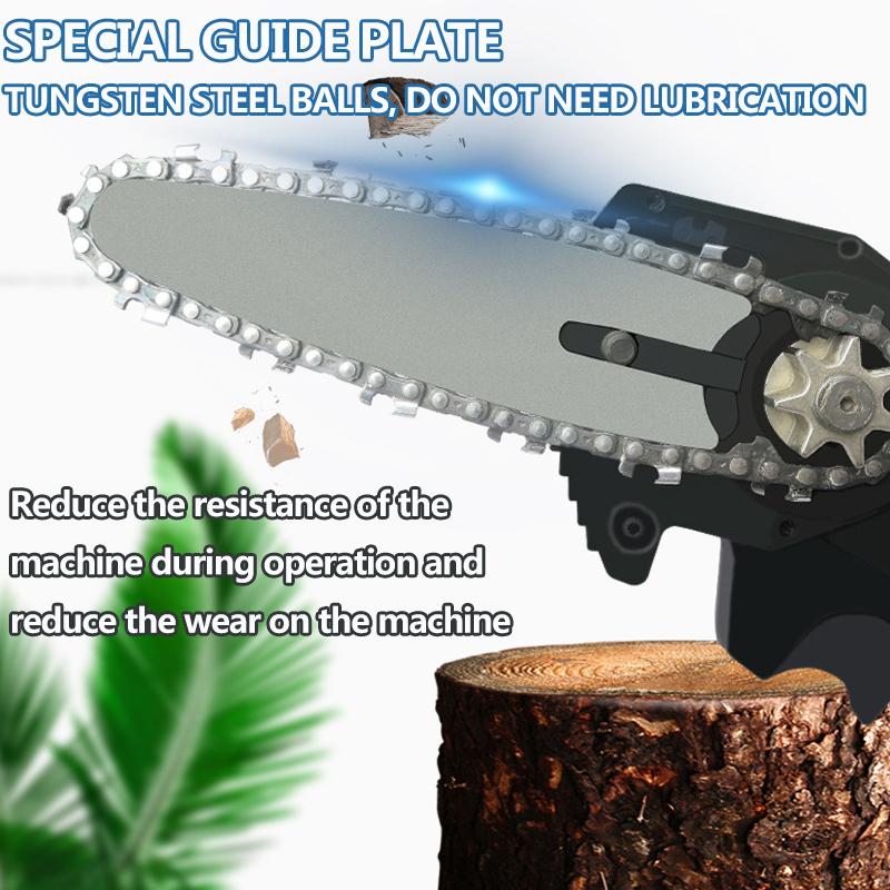 3000r/min Brushless Electric Cordless Chain Saw Motor Woodworking Power Tools 4 Inches Electric Chainsaw Angle Grinder