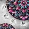 Metal Tin Sign Floral Beaded Wall Art Decor Home Cafe Bar Man Cave Gift