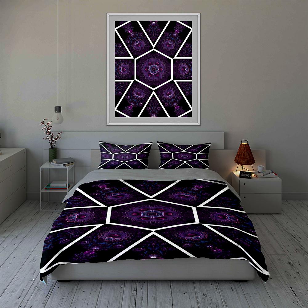Geometric, kaleidoscopic, vibrant. Bedding Duvet cover sets Duvet covers Pillowcases gifts (1 * Duvet Cover 2 * Pillowcases, without duvet insert)