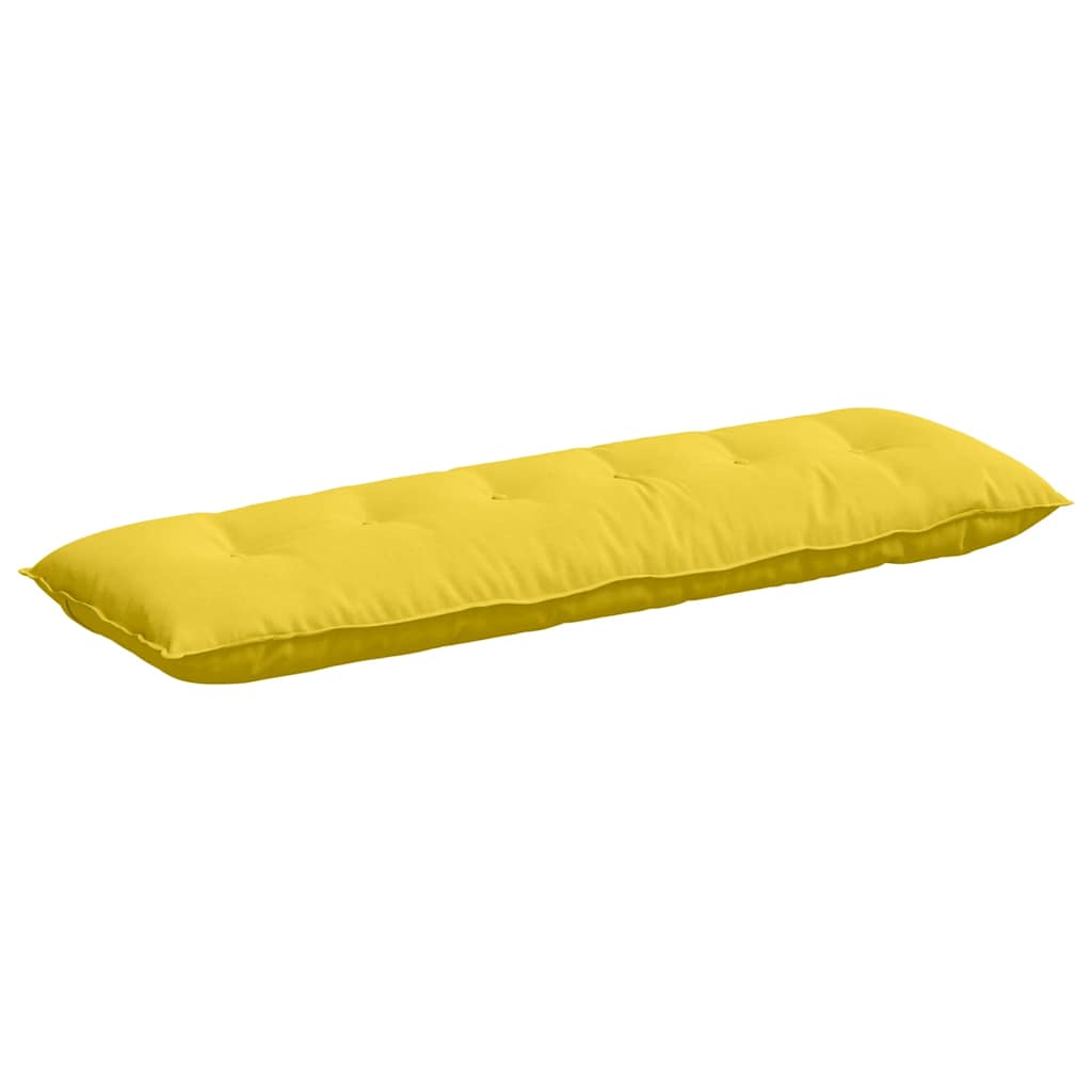 Back Cushion Light Yellow 160 x 19 x 50 cm Fabric