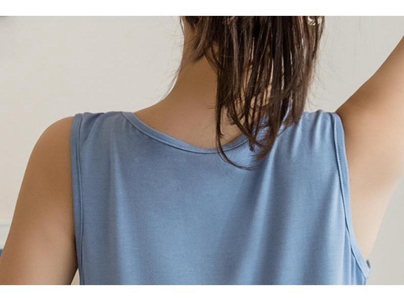 Plus Size Women's Summer Pajama Set - Comfortable Vest & Loose Shorts