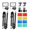 USB Dimmable Photography Lighting Kit LED Video Light with Ball Head Tripod 10 Color Filters Red Yellow Blue Green White