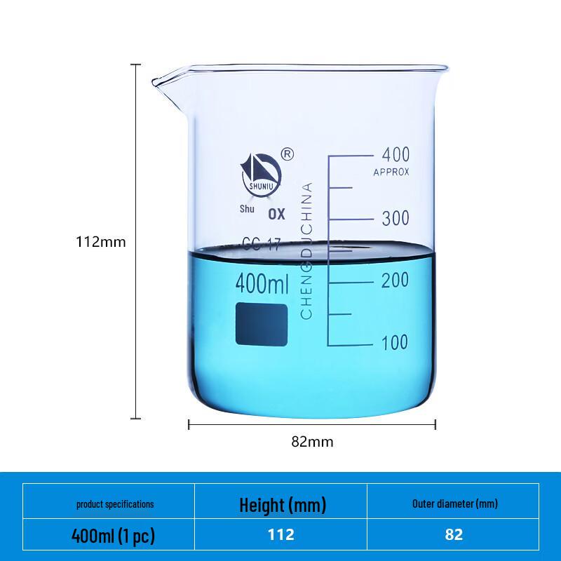 Shu Niu High Borosilicate Glass Graduated Laboratory Beaker