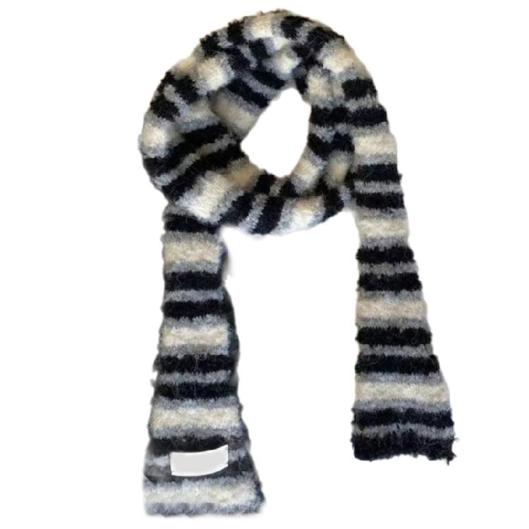Women Skinny Scarf Thin Choker Knit Belt Long Tie Scarf Bag Handle Wrap