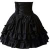 Sexy Lace Floral Rock Frauen Asymmetrica High Low Rüschen Röcke Viktorianischen Burlesque Korsetts Rock Clubwear
