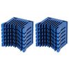 2 Stück Aluminium Kühlkörper Kühler 3D Drucker Motherboard South North Bridge Chipsatz Einzelkühlung Blau