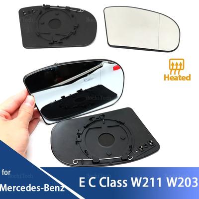 For Mercedes-Benz  E-class  C-class C E Class W211 W203 Accessories Side Rearview Heated Mirror Glass