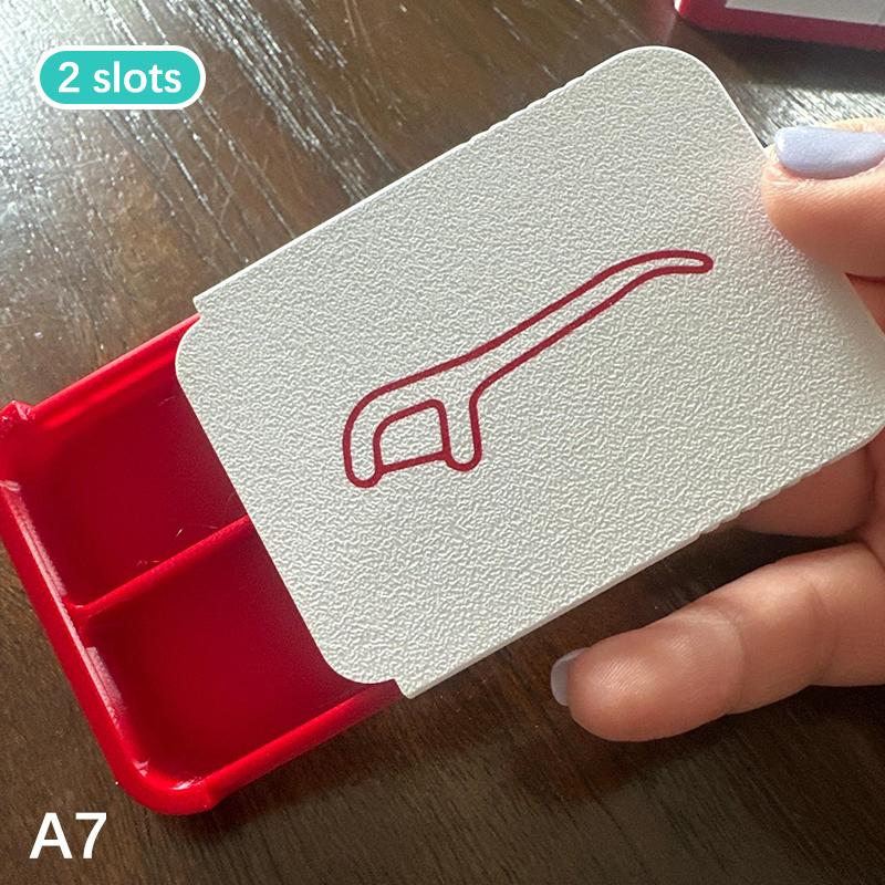 Portable Dental Floss Box Mini Toothpick Floss Organizer Mini Sliding Storage Boxs For Small Items Home Office Travel Organisers