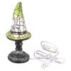 Creative Witch Hat USB Powered Table Lamp Handcrafted Halloween Decors Creative Wizard Hat Nightlight For Gift Giving