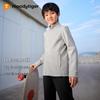 Moodytiger Boys' Soft-Touch Mock Neck Athletic Jacket