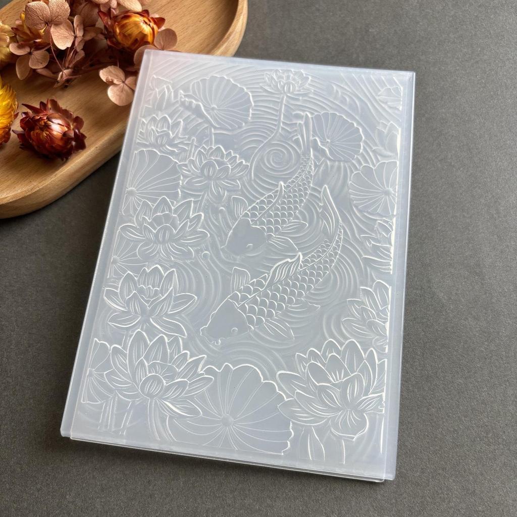 Floral Texture Embossing Molds & Board for Journaling