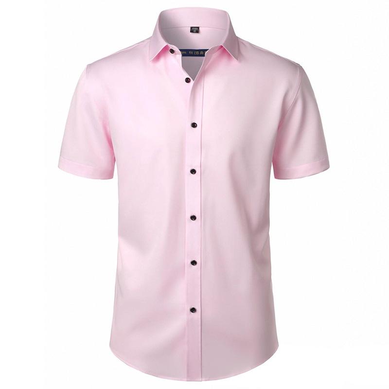 Men's Solid Color Slim Fit Long Sleeve Plus Size Shirt