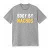 Body By Nachos Funny Mexican Food Diet T Shirt vintage Washed Breathable Stretched Versatile Casual graphic Stylish