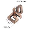 Intelligence Puzzle Zinc Alloy Disentanglement Rings - Unlock Nine Linked Rings Kongming Luban Lock Educational Toy