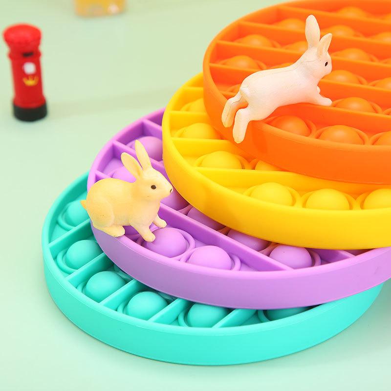 3Pcs Silicone Bubble Sensory Fidget Toys For Kids Stress Reliever Gifts Regalos Cumpleaños Niños Para Invitados