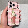 Monkey Abstract Funny Phone Case For IPhone 17 Pro Max 16 15 14 Pro Max 13 11 X Xs Xr 8 7Plus Silicone Cover