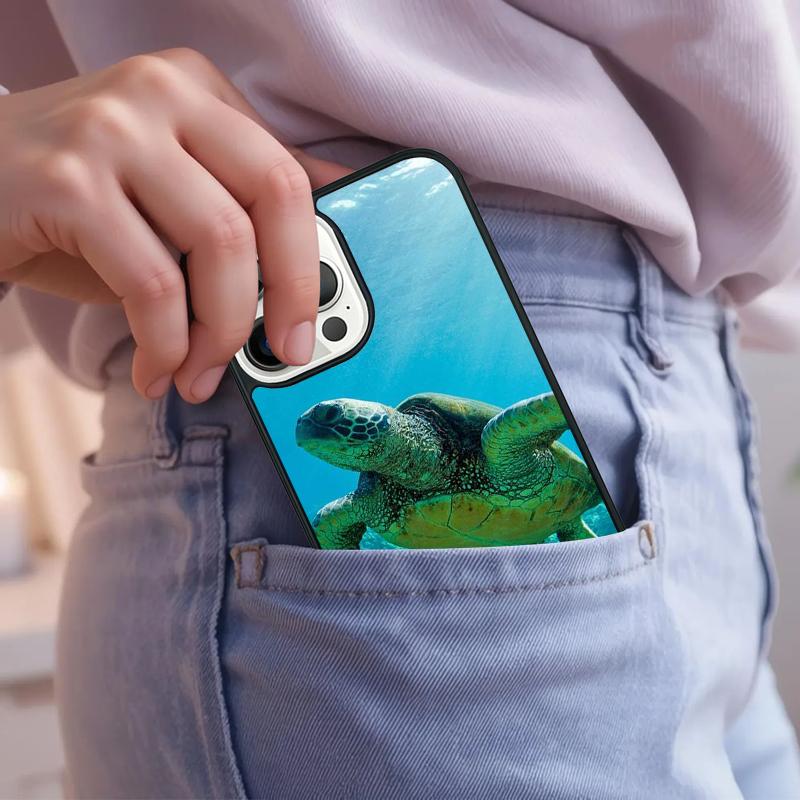Sea Turtles Swimming Phone Case For iPhone 17 Air 15 16e 14 13 Pro Max Coque 12 11 Pro Max PLUS cover