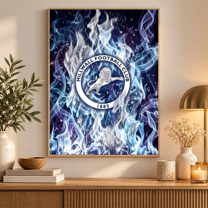 Millwall Football Diamond Painting Kit 5D Full Drill DIY Diamond Mosaic Wall Art Home Decor