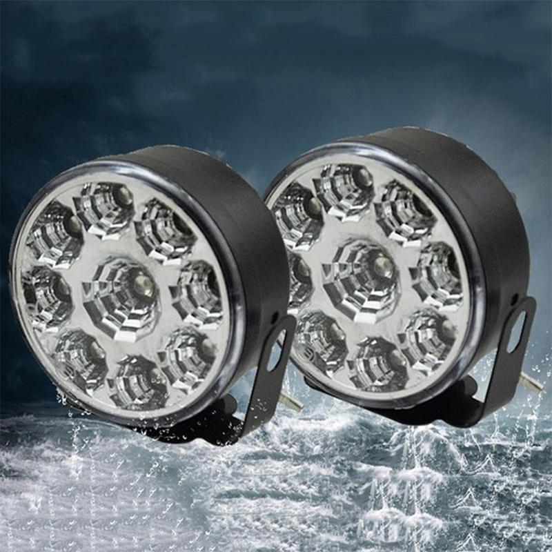 Buy 1pcs Round LED Running Light 12V 9 LED at affordable prices — free