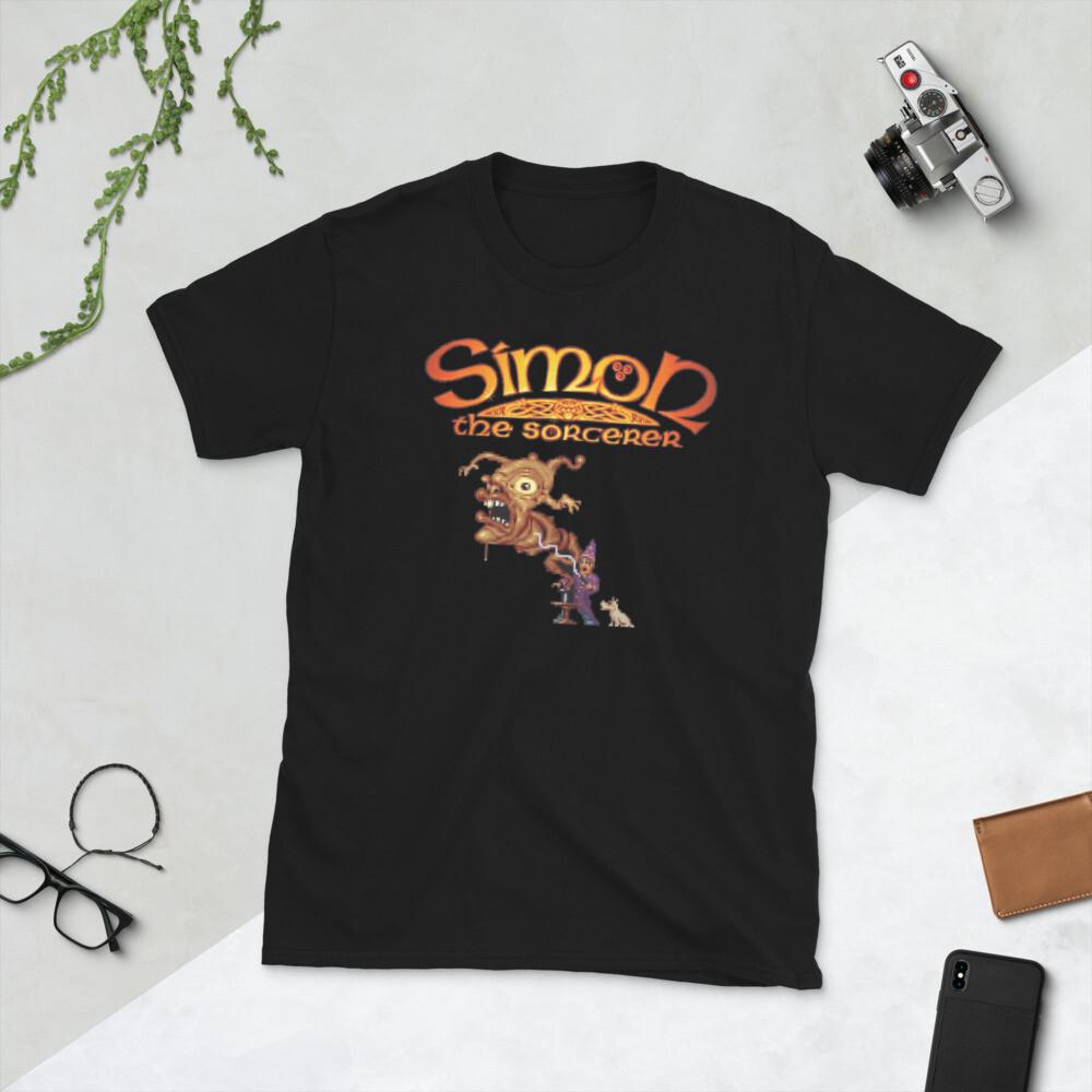 Simon the Sorcerer retro video game Amiga C64 Short-Sleeve Unisex T-Shirt 4XL